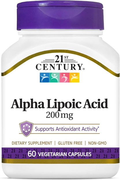 21st Century Alpha Lipoic Acid, 200 mg, 60 Capsules