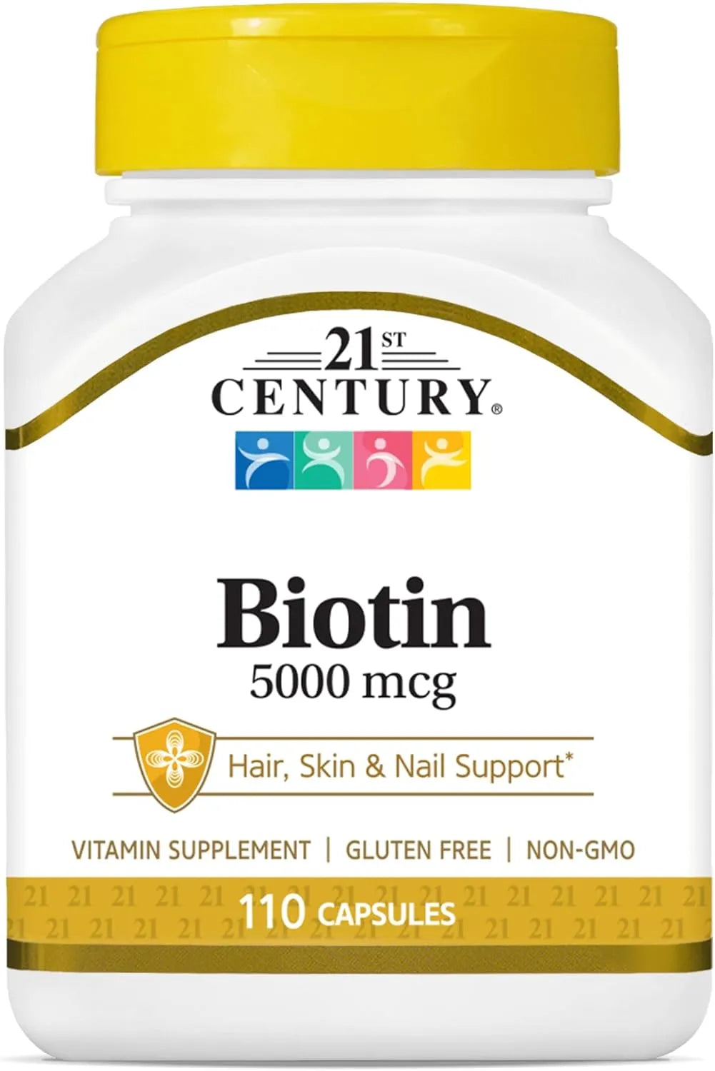 21st Century Biotin, 5,000 mcg, 110 Capsules