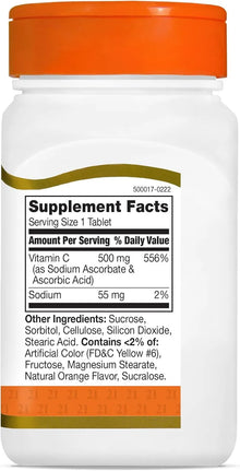 21st Century C-500 Orange - 110 Chewable