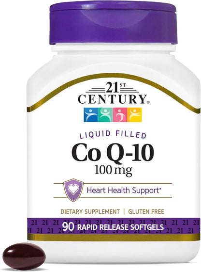 21st Century Co Q10 100 mg, 90 Softgels