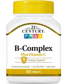 21st Century Healthcare, B Complex Plus Vitamin C, Tablets 100 Count (Pack of 1)
