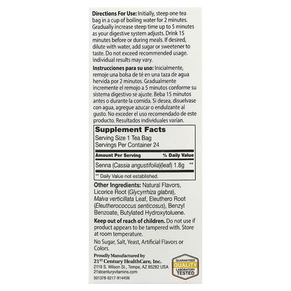 21st Century, Herbal Slimming Tea, Honey Lemon, Caffeine Free, 24 Tea Bags