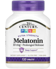 21st Century Melatonin 10 Mg Prolonged Release,
120 Count
