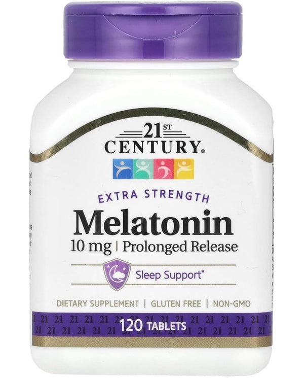 21st Century Melatonin 10 Mg Prolonged Release,
120 Count
