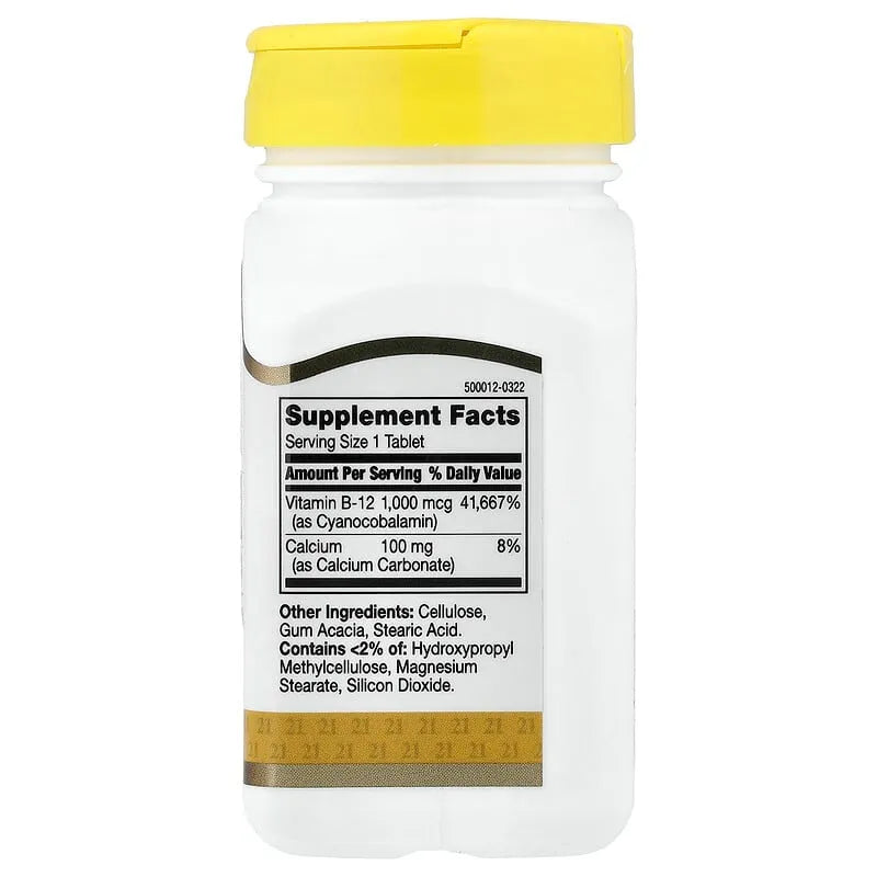 21st Century B-12 1,000 mcg, 110 Prolonged Release Tablets
