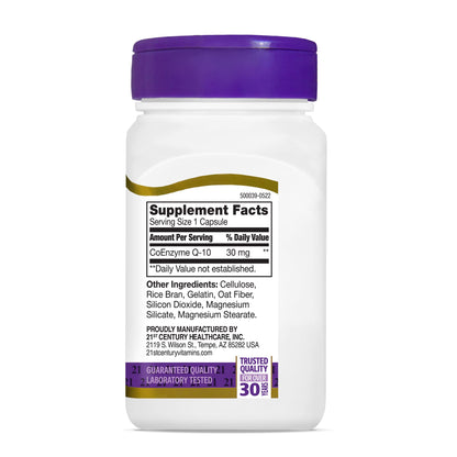 21st Century Co Q10 30 mg Capsules, 45 Count