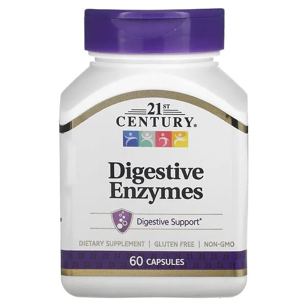 21st Century Digestive Enzymes, 60 Capsules