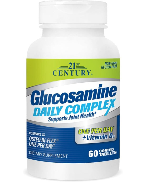 21st Century Glucosamine Daily Complex Plus D Tablets, 60 Count