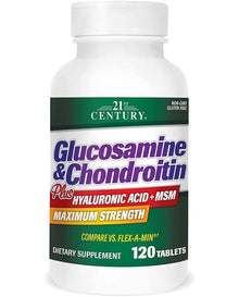 21st Century Glucosamine and Chondroitin Plus Tablets, 120 Count
