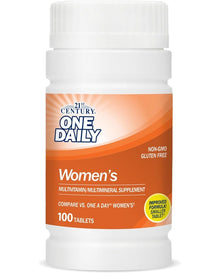21st Century One Daily Women's Tablets, 100 Count
