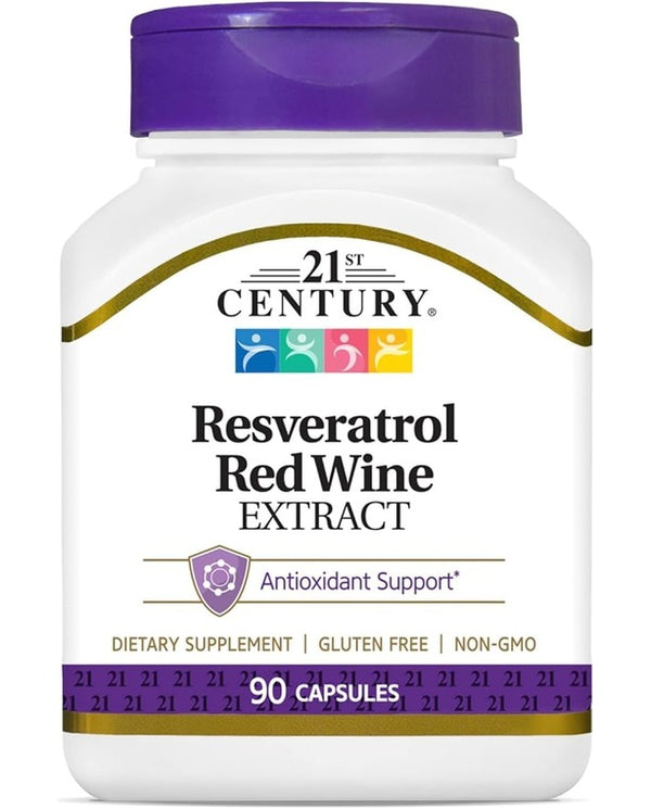21st Century Resveratrol Red Wine Extract
Capsules, 90Count
