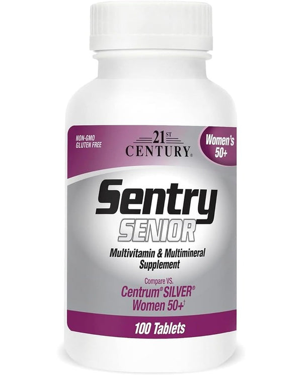 21st Century Sentry Senior Women 50+ Multivitamin & Multimineral Tablets (265 Count), Essential Minerals and Vitamins for Women, Daily Adult Multivitamin Supplement, Non-GMO, Gluten-Free
