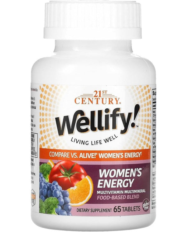 21st Century Wellify Women's Energy Multivitamins with Minerals, 65 Count
