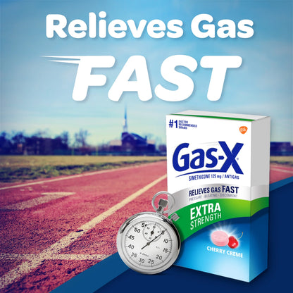 Gas-X Extra Strength Chewable Gas Relief Tablets with Simethicone 125 mg, 18 Count