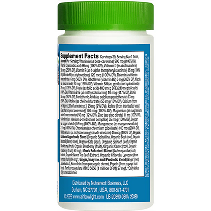 Rainbow Light Multivitamin for Men, Vitamin C, D & Zinc, Probiotics, Men's One Multivitamin Provides High Potency Immune Support, Non-GMO, Vegetarian, 50 Tablets