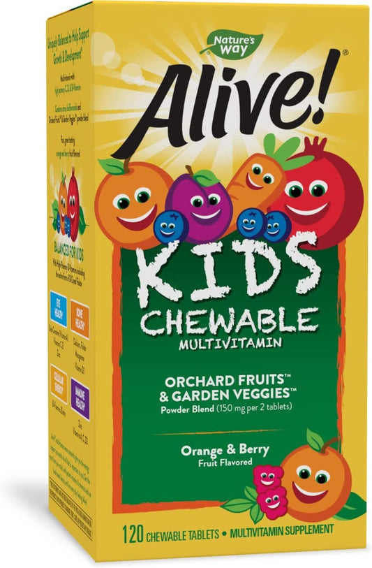 Kids Chewable Multivitamin, Gluten Free, 120 Chewable Tablets