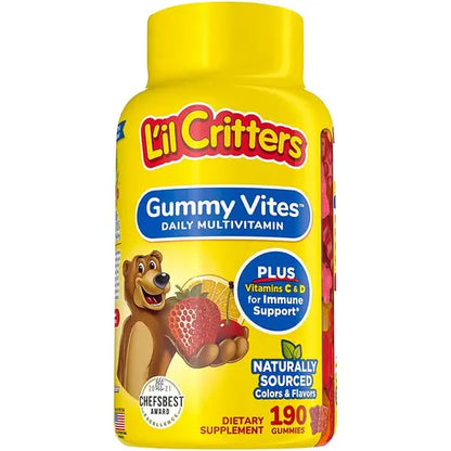 Gummy Vites Daily Kids Gummy multivitamin: Vitamins C, D3 and Zinc for Immune Support* 190 ct (95-190 day supply)