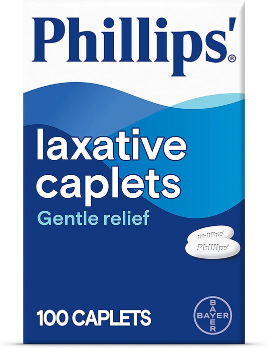 Laxative Magnesium Caplets, 100 count, Stimulant & Cramp Free Constipation Relief