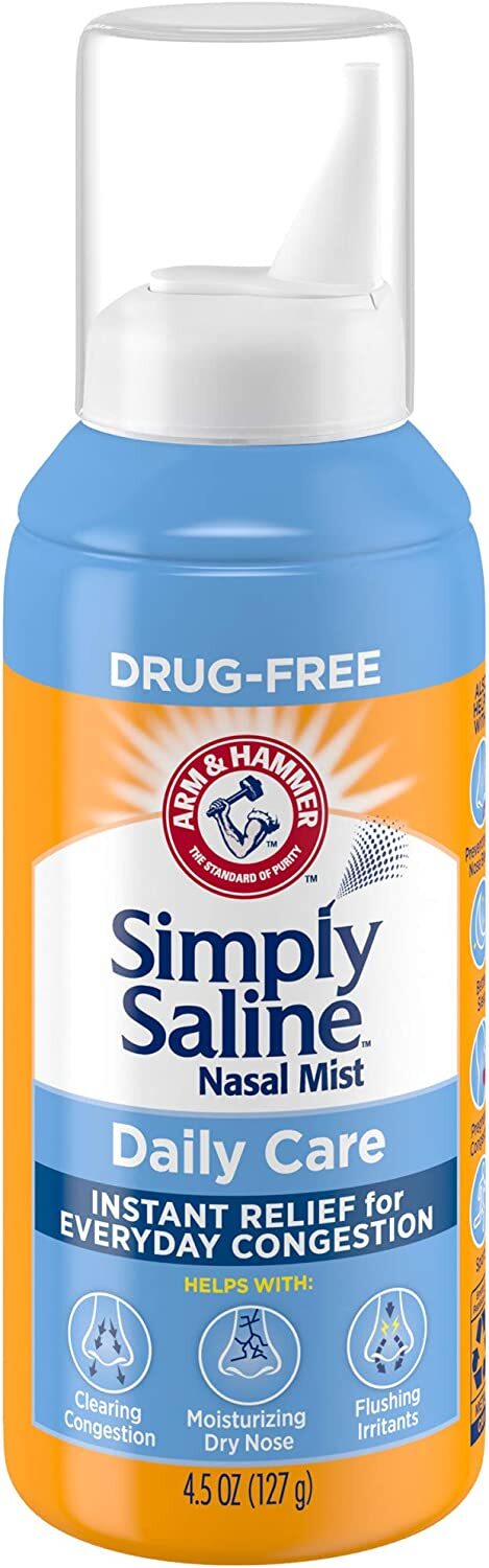 Simply Saline Nasal Care Daily Mist 4.5oz Instant Relief for Every Day Congestion One 4.5oz Bottle