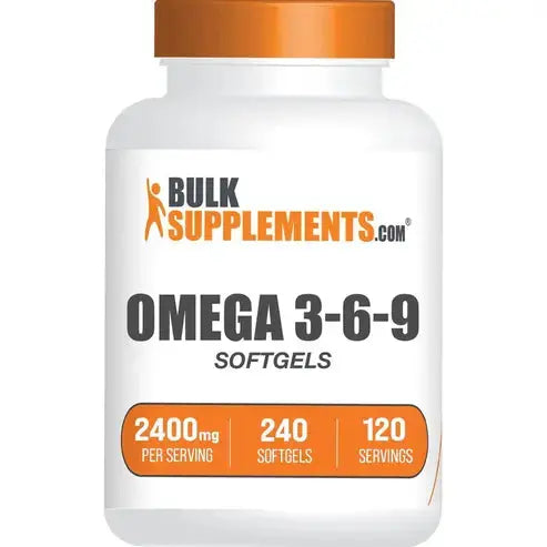 Bulk Supplements Omega 3-6-9 Softgels - Triple Omega Supplement - with Omega 6 & 9 - Fish Oil Omega 3 - Omega 3 Supplement - 2 Omega 369 Softgels
