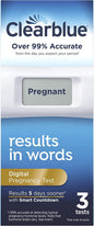 Clearblue Digital Pregnancy Test with Smart Countdown, 3 Count (Pack of 1)