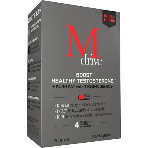 Boost and Burn Testosterone Booster and Fat Burner for Men, Energy, Strength, Stress Relief, KSM-66 Ashwagandha, Advantra Z, Chromax, 60 Capsules
