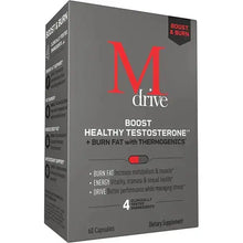 Boost and Burn Testosterone Booster and Fat Burner for Men, Energy, Strength, Stress Relief, KSM-66 Ashwagandha, Advantra Z, Chromax, 60 Capsules Mdrive