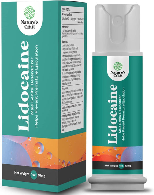 Lidocaine Desensitizing Topical Spray Climax Control for Men - Longer Lasting Performance - Natural Men's Delay Spray and Prolong Climax for Him - Boost Endurance and Stamina Fast Acting