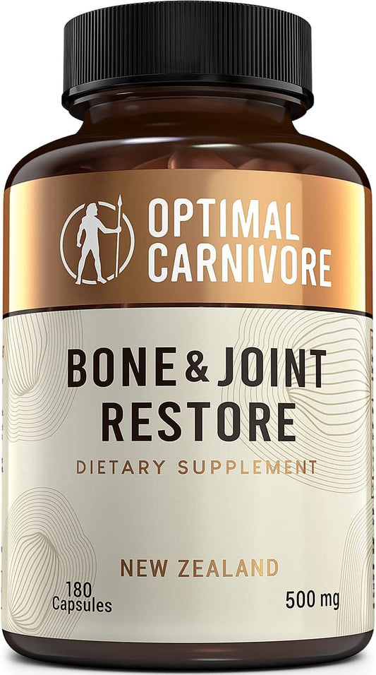 OPTIMAL CARNIVORE Grass Fed Bone Marrow Supplement & Bovine Tracheal Cartilage, Bone Restore & Joint Health Supplement, Joint Support Supplement, Bone Strength and...