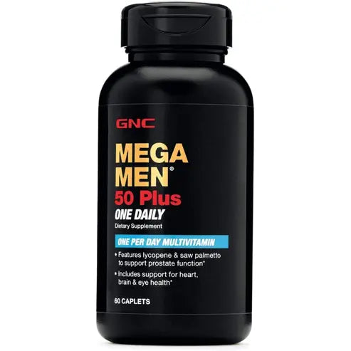 GNC MEGA Men 50 Plus One Daily Multivitamin, 60 caps