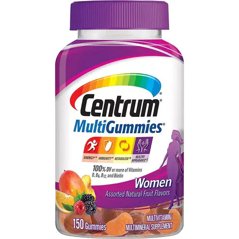 Centrum for Women with Vitamin D3, B Vitamins and Antioxidants, Assorted Fruit Flavor...