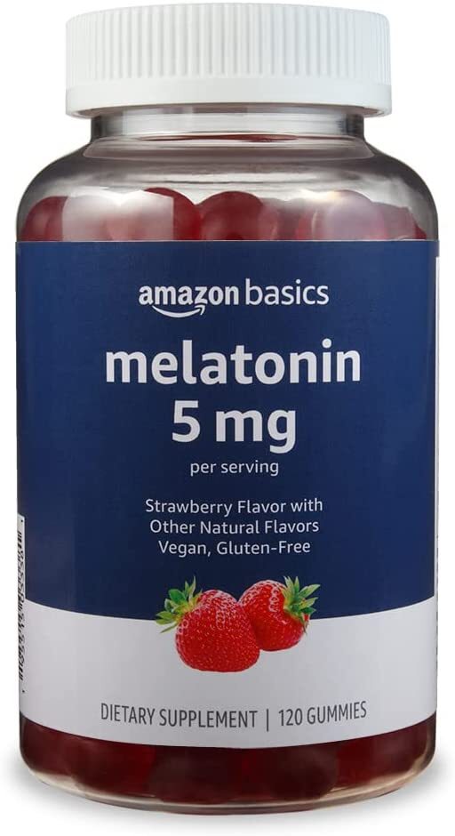 Melatonin 5mg, 120 Gummies (2 per Serving), Strawberry