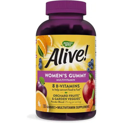 Nature’s Way Alive! Women’s Gummy Multivitamins, Vitamins & Minerals, 130 Gummies