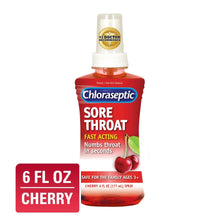 Chloraseptic Sore Throat Spray, Cherry Flavor, 6 fl oz Chloraseptic