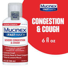 Congestion and Cough Liquid, Mucinex Fast-Max Severe Congestion and Cough Liquid, 6 fl. oz. Mucinex