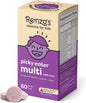 Renzo's Picky Eater Kids Multivitamin with Iron, Dissolvable Multivitamin for Kids, Sugar Free Cherry Flavored (60 Melty Tabs)