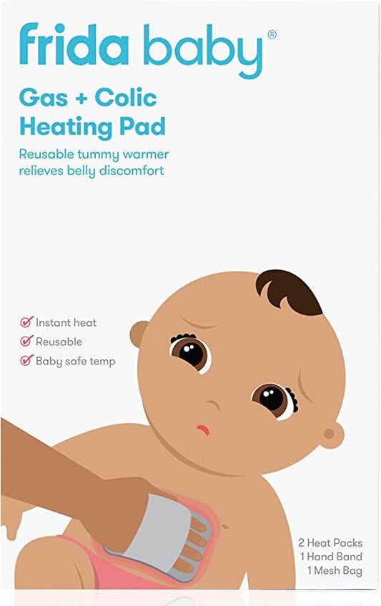 Frida Baby Gas + Colic Heating Pad for Natural Belly Relief | Gentle Heat to Relax + Soothe Bellies | Instant Tummy Warmer | Soothe Colic Discomfort