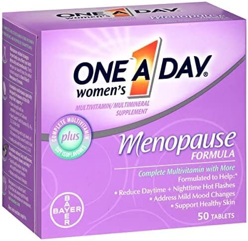 ONE A DAY  Menopause Multivitamin with Vitamin A, Vitamin C, Vitamin D, Vitamin E and Zinc for Immune Health Support