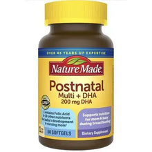 Nature Made Postnatal Multivitamin + DHA 200 mg -  60 Softgels Nature Made