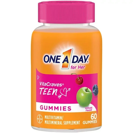 ONE A DAY Multivitamin Gummies, Supplement with Vitamin A/C/D/E and Zinc for Immune Health Support* & more, 60 Count