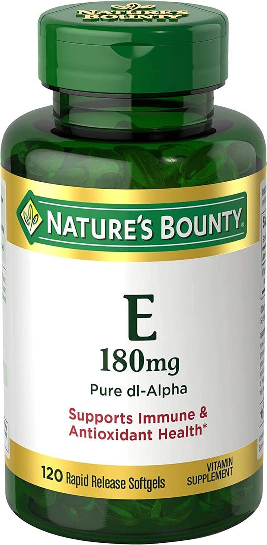 Nature's Bounty® Vitamin E Pure dl-Alpha 180mg (400 IU), 120 Softgels