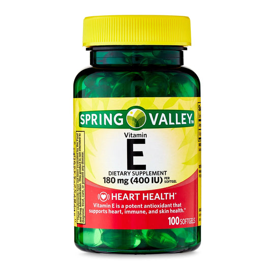 Spring Valley Vitamin E Dietary Supplement, 180 mg, 100 Count