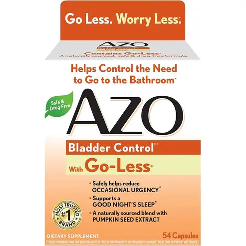 AZO Bladder Control With GO Less, 54 Capsules