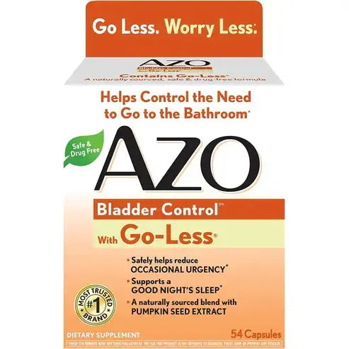 AZO Bladder Control With GO Less, 54 Capsules AZO