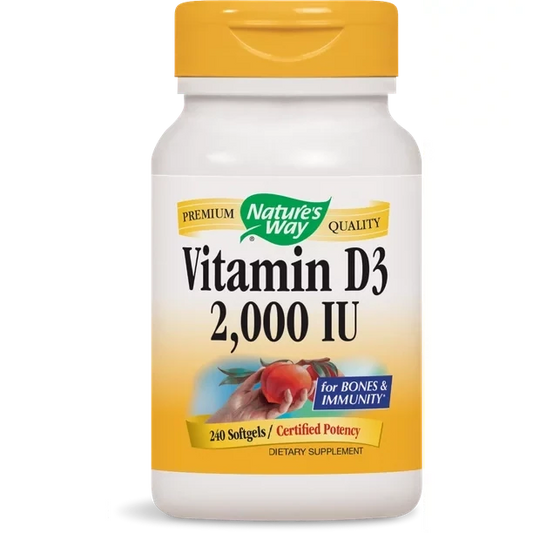 Nature's way vitamin D3 softgels, 240 ct