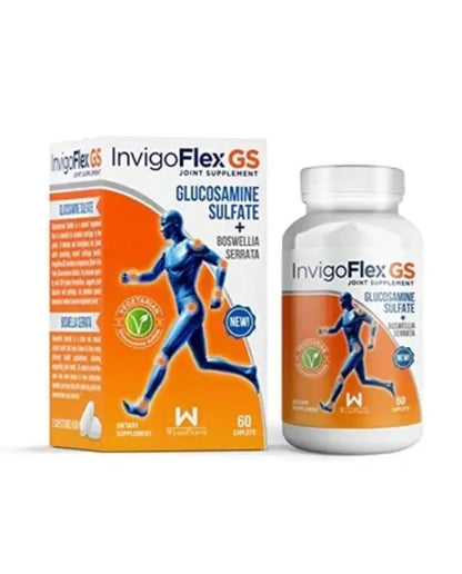 InvigoFlex GS Glucosamine Sulfate + Boswella Serrata Joint Supplement, 60 Caplets