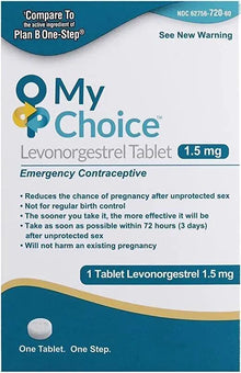 Ohm My Choice Emergency Contraceptive 1 Tablet (Levonorgestrel Tablet 1.5mg) Vitamins Depots