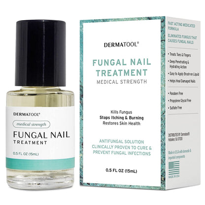 DERMATOOL Fungus Treatment for Toenail Extra Strength - Antifungal Solution and Fungal Nail Cure Under the Nail - Toe and Fingernail Repair for Damaged Discolored Thick Nails