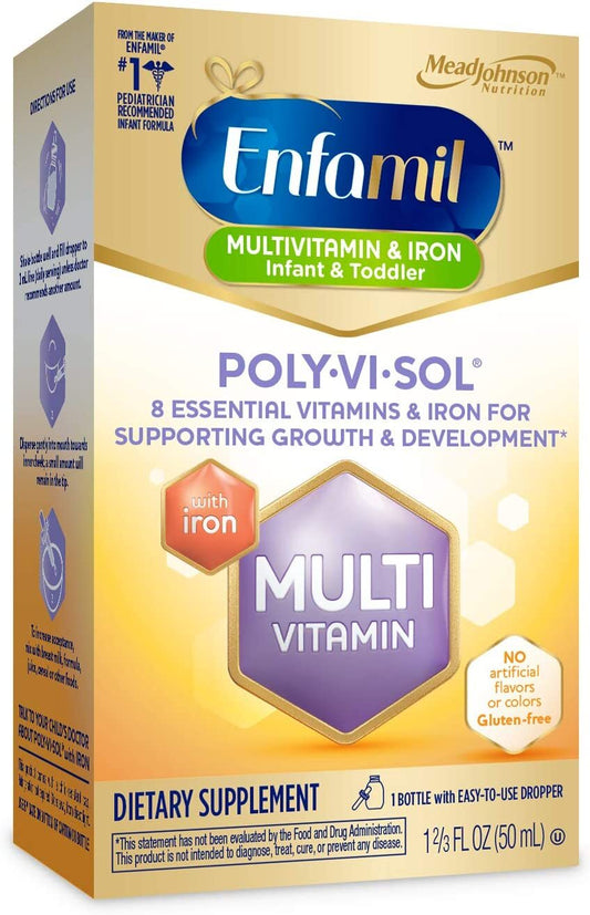 Enfamil Poly-Vi-Sol Multivitamin Supplement Drops with Iron 50 mL