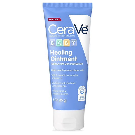 CeraVe Diaper Rash Cream | Baby Healing Ointment for Extra Dry, Cracked Skin | Diaper Cream with Ceramides & Vitamin E | Lanolin, Fragrance, Paraben